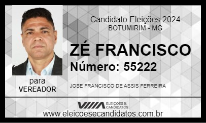 Candidato ZÉ FRANCISCO 2024 - BOTUMIRIM - Eleições