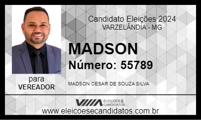 Candidato MADSON 2024 - VARZELÂNDIA - Eleições