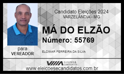 Candidato MÁ DO ELZÃO 2024 - VARZELÂNDIA - Eleições