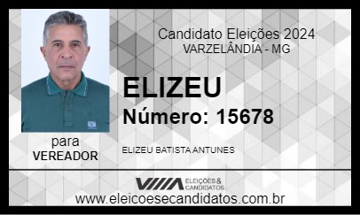 Candidato ELIZEU 2024 - VARZELÂNDIA - Eleições