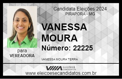 Candidato VANESSA MOURA 2024 - PIRAPORA - Eleições