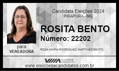 Candidato ROSITA BENTO 2024 - PIRAPORA - Eleições