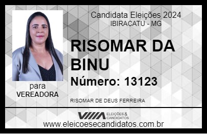 Candidato RISOMAR DA BINU 2024 - IBIRACATU - Eleições