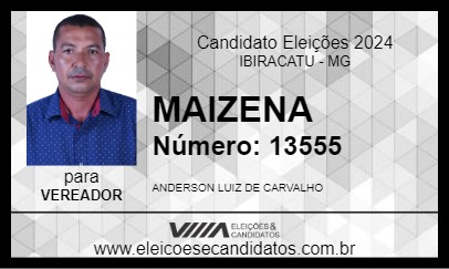 Candidato MAIZENA 2024 - IBIRACATU - Eleições