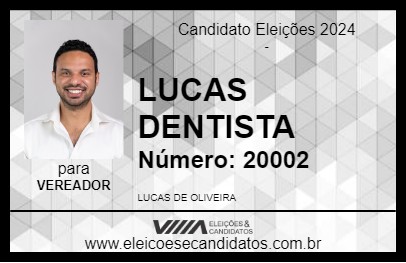 Candidato LUCAS DENTISTA 2024 - BARÃO DE COCAIS - Eleições