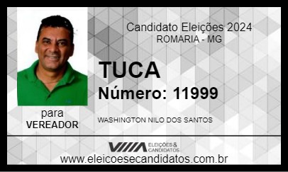 Candidato TUCA 2024 - ROMARIA - Eleições