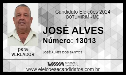 Candidato JOSÉ ALVES 2024 - BOTUMIRIM - Eleições