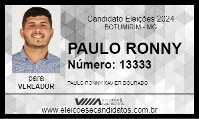 Candidato PAULO RONNY 2024 - BOTUMIRIM - Eleições