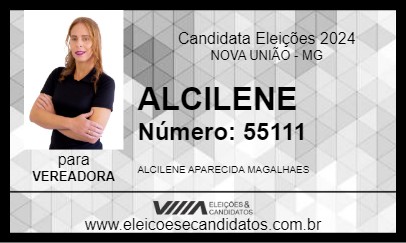 Candidato ALCILENE 2024 - NOVA UNIÃO - Eleições