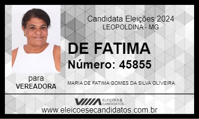 Candidato DE FATIMA 2024 - LEOPOLDINA - Eleições