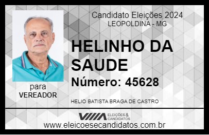 Candidato HELINHO DA SAUDE 2024 - LEOPOLDINA - Eleições