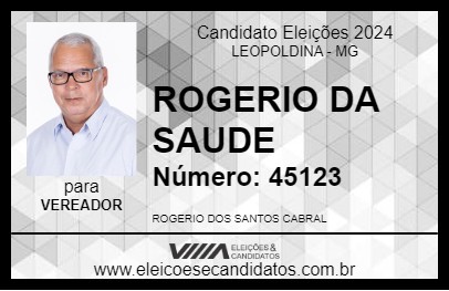 Candidato ROGERIO DA SAUDE 2024 - LEOPOLDINA - Eleições