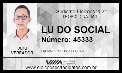 Candidato LU DO SOCIAL 2024 - LEOPOLDINA - Eleições