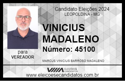 Candidato VINICIUS  MADALENO 2024 - LEOPOLDINA - Eleições