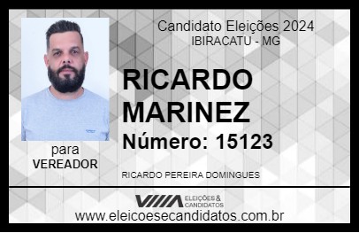 Candidato RICARDO MARINEZ 2024 - IBIRACATU - Eleições