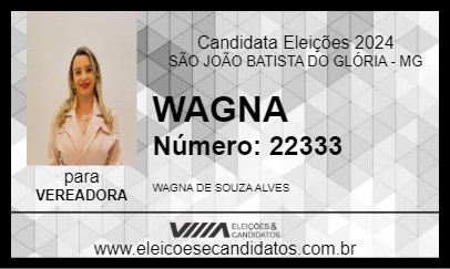 Candidato WAGNA 2024 - SÃO JOÃO BATISTA DO GLÓRIA - Eleições