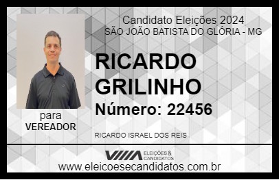 Candidato RICARDO GRILINHO 2024 - SÃO JOÃO BATISTA DO GLÓRIA - Eleições