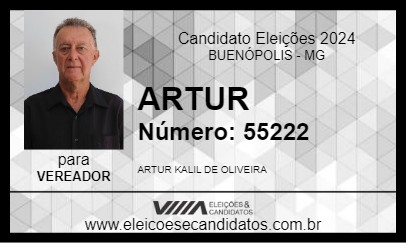 Candidato ARTUR 2024 - BUENÓPOLIS - Eleições