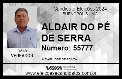 Candidato ALDAIR SOUZA 2024 - BUENÓPOLIS - Eleições