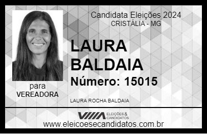 Candidato LAURA BALDAIA 2024 - CRISTÁLIA - Eleições