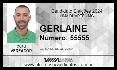 Candidato GERLAINE 2024 - LIMA DUARTE - Eleições