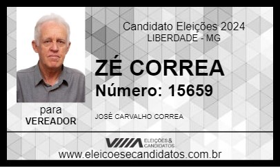 Candidato ZÉ CORREA 2024 - LIBERDADE - Eleições