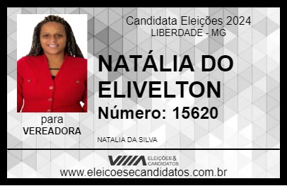 Candidato NATÁLIA DO ELIVELTON 2024 - LIBERDADE - Eleições