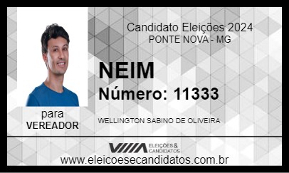 Candidato NEIM 2024 - PONTE NOVA - Eleições