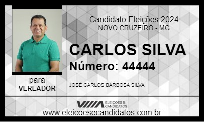 Candidato CARLOS SILVA 2024 - NOVO CRUZEIRO - Eleições