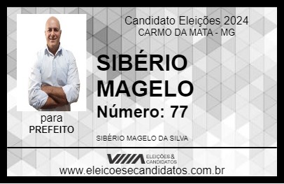 Candidato SIBÉRIO MAGELO 2024 - CARMO DA MATA - Eleições