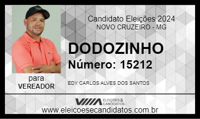 Candidato DODOZINHO 2024 - NOVO CRUZEIRO - Eleições