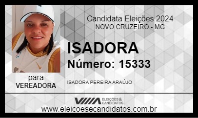 Candidato ISADORA 2024 - NOVO CRUZEIRO - Eleições