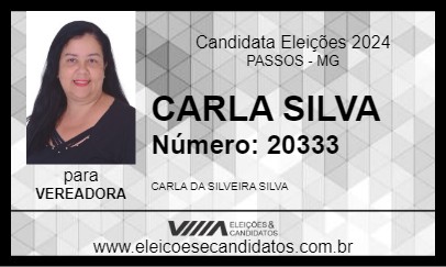 Candidato CARLA SILVA 2024 - PASSOS - Eleições