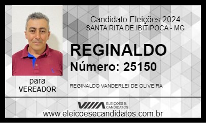 Candidato REGINALDO 2024 - SANTA RITA DE IBITIPOCA - Eleições