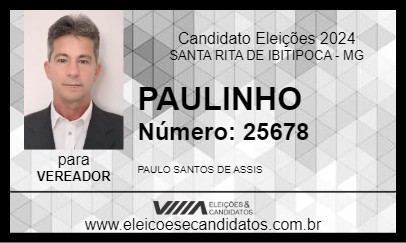 Candidato PAULINHO 2024 - SANTA RITA DE IBITIPOCA - Eleições