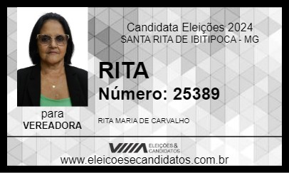 Candidato RITA 2024 - SANTA RITA DE IBITIPOCA - Eleições