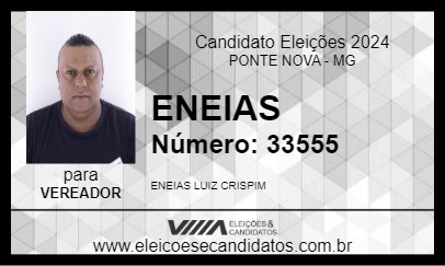 Candidato ENEIAS 2024 - PONTE NOVA - Eleições