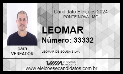 Candidato LEOMAR 2024 - PONTE NOVA - Eleições