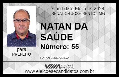 Candidato NATAN DA SAÚDE 2024 - SENADOR JOSÉ BENTO - Eleições