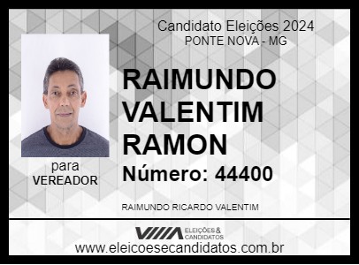 Candidato RAIMUNDO 2024 - PONTE NOVA - Eleições