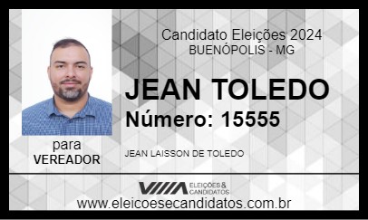 Candidato JEAN TOLEDO 2024 - BUENÓPOLIS - Eleições