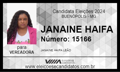 Candidato JANAINE HAIFA 2024 - BUENÓPOLIS - Eleições