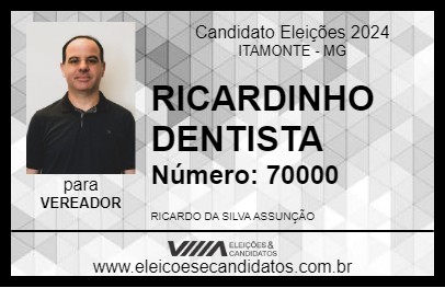 Candidato RICARDINHO DENTISTA 2024 - ITAMONTE - Eleições