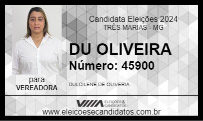 Candidato DU OLIVEIRA 2024 - TRÊS MARIAS - Eleições