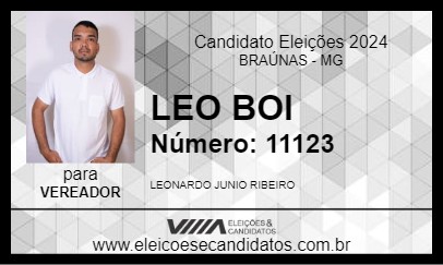 Candidato LEO BOI 2024 - BRAÚNAS - Eleições