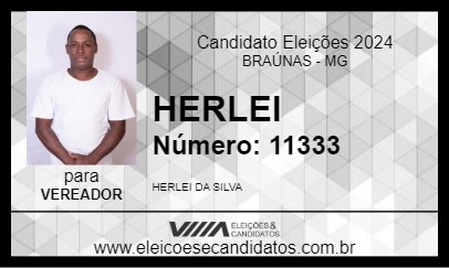 Candidato HERLEI 2024 - BRAÚNAS - Eleições