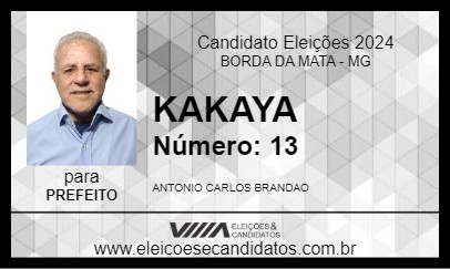 Candidato KAKAYA 2024 - BORDA DA MATA - Eleições