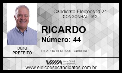 Candidato RICARDO 2024 - CONGONHAL - Eleições