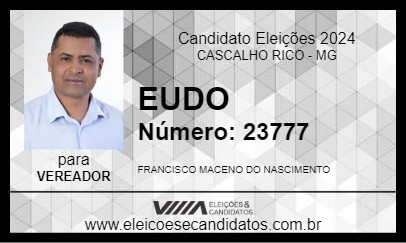 Candidato EUDO 2024 - CASCALHO RICO - Eleições