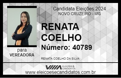 Candidato RENATA COELHO 2024 - NOVO CRUZEIRO - Eleições